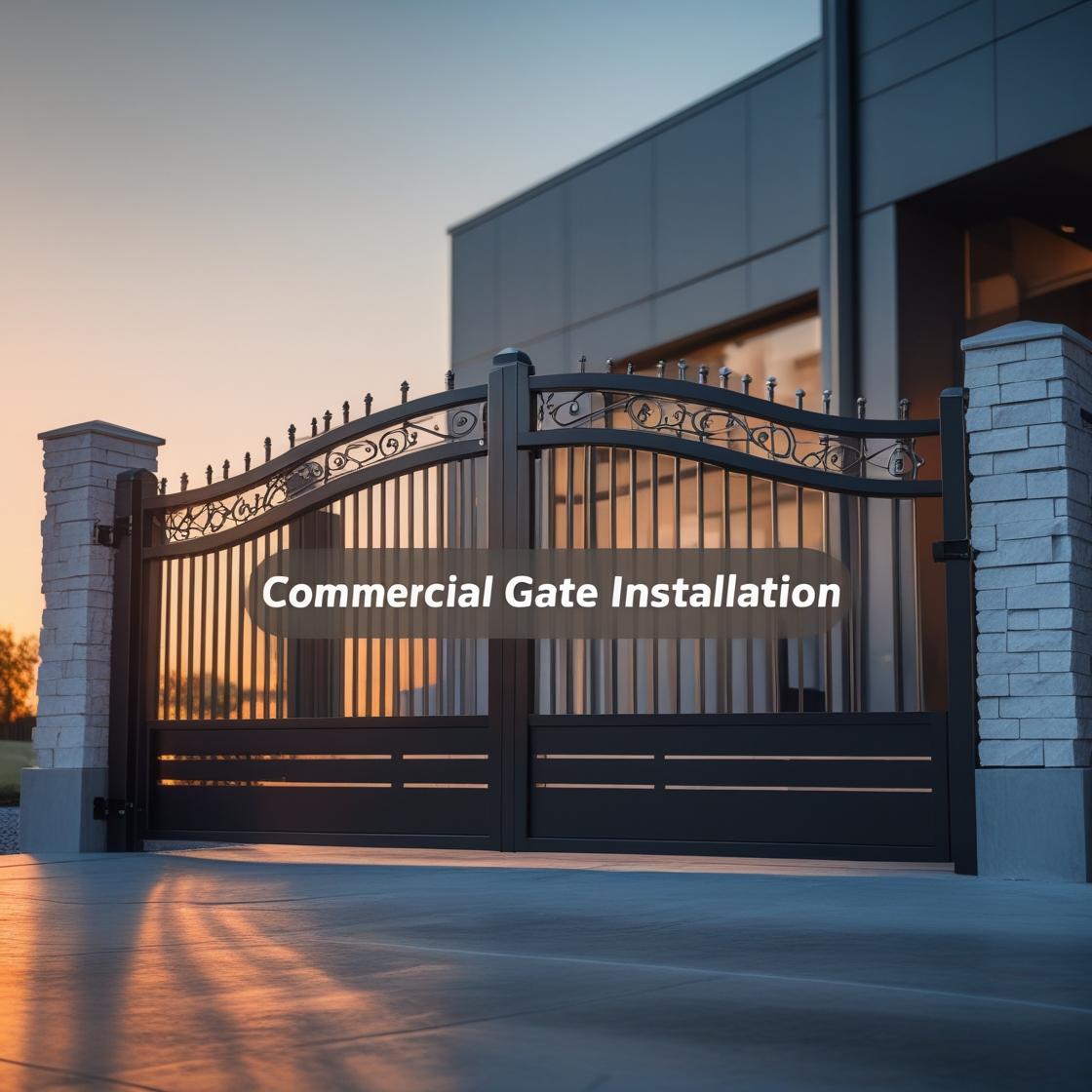 Custom Double Doored Arched Drive-In Gate Installation in